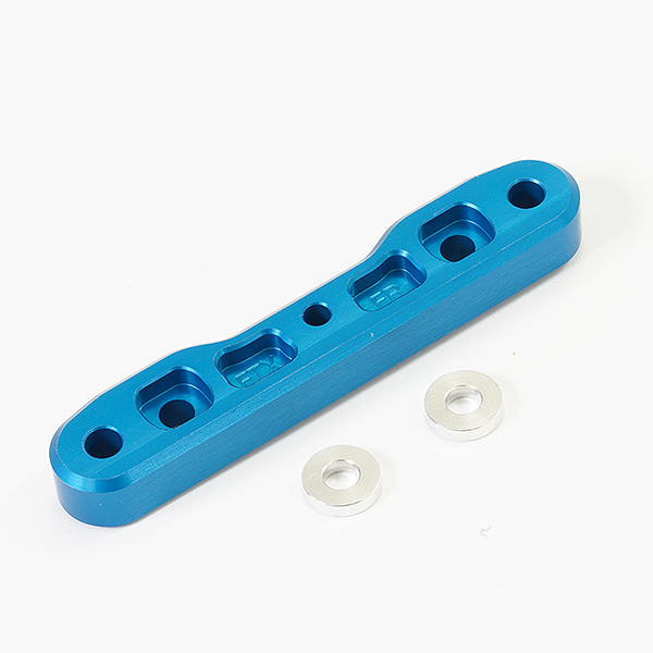 FTX DR8 FRONT FR ALUM. LOWER CNC SUSPENSION MOUNT - BLUE - FTX9632B