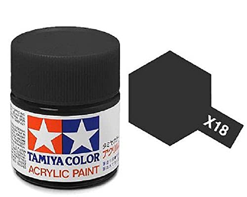 [81518] Tamiya X-18 Semi Gloss Black