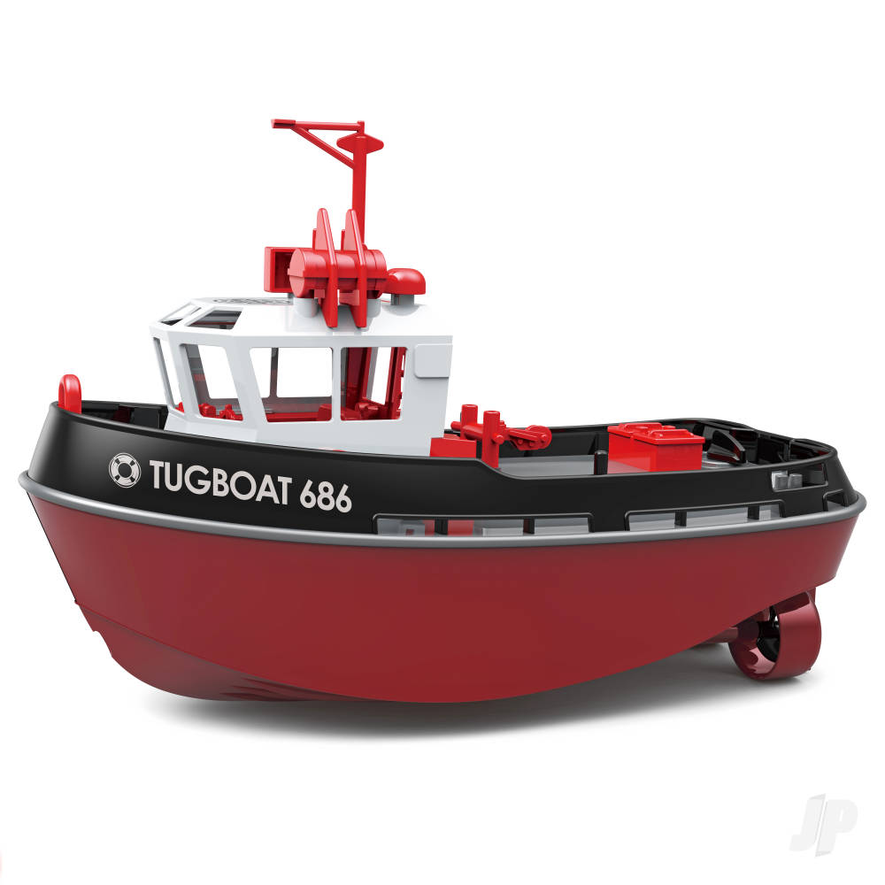 [HLG3800B] Heng Long 1/72 Scale Black Mini RTR Tugboat
