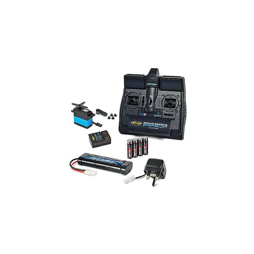 Carson-Tamiya Starter Set with 2.4 Ghz Stick Radio, 7.2v Battery and Charger