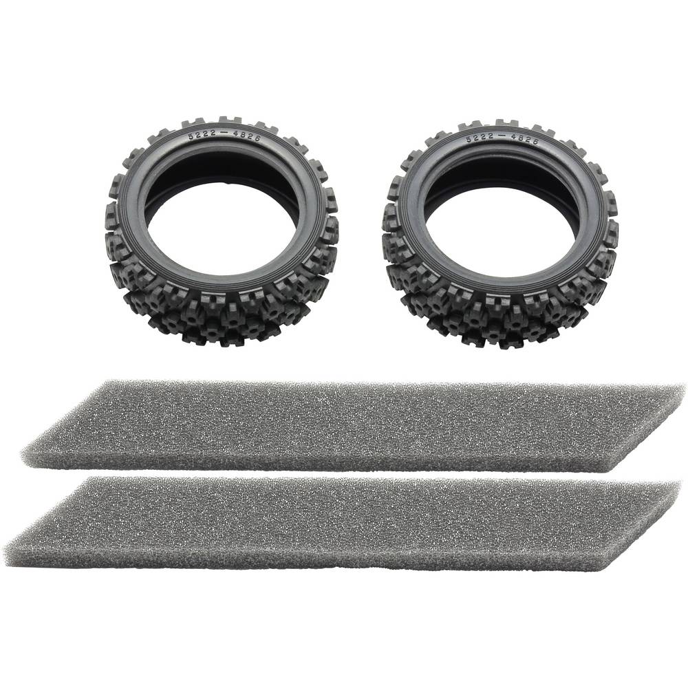 Tamiya - Rally Block Tires with Foam Inserts (1 pair)