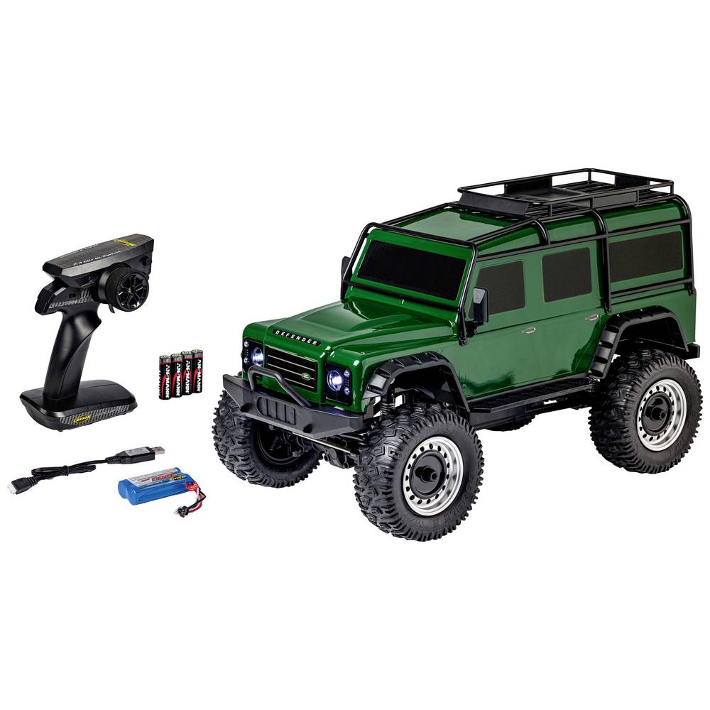 [C404236] Carson RC Sport Land Rover Defender Green Brushless 1:8  ATV 4WD RtR 2.4 GHz