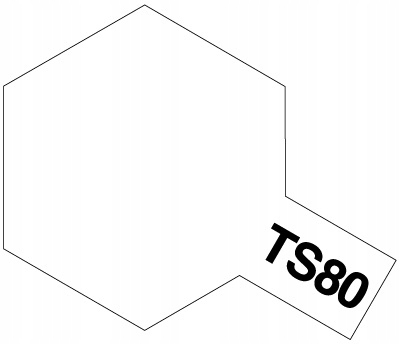 Tamiya Lacquer Spray Paint TS-80 Flat Clear (100ml)