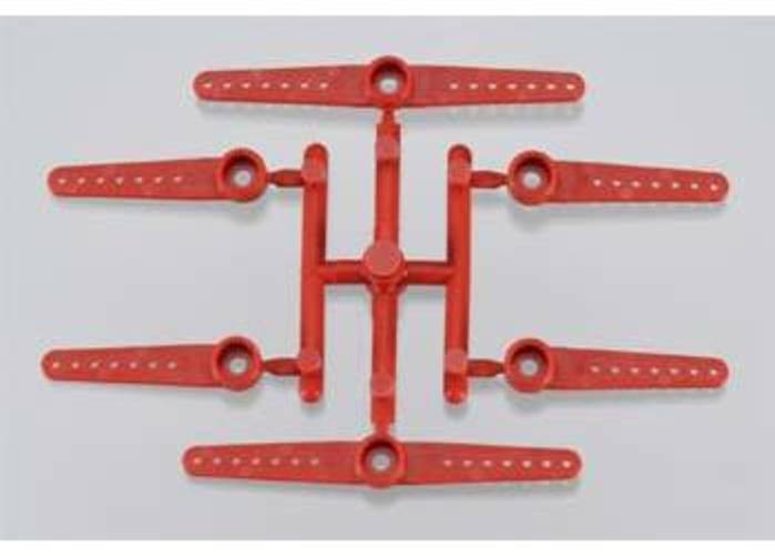 Micro Servo Arms XL (for Hitec HS-56HB, HS-65HB, HS-65MG) - 4 Single, 2 Double (6 pcs)