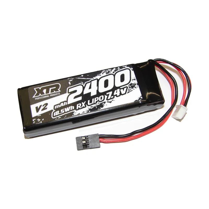 [XTR-0210] XTR Receiver Battery Flat LiPo 7.4v 2400 Mah V2