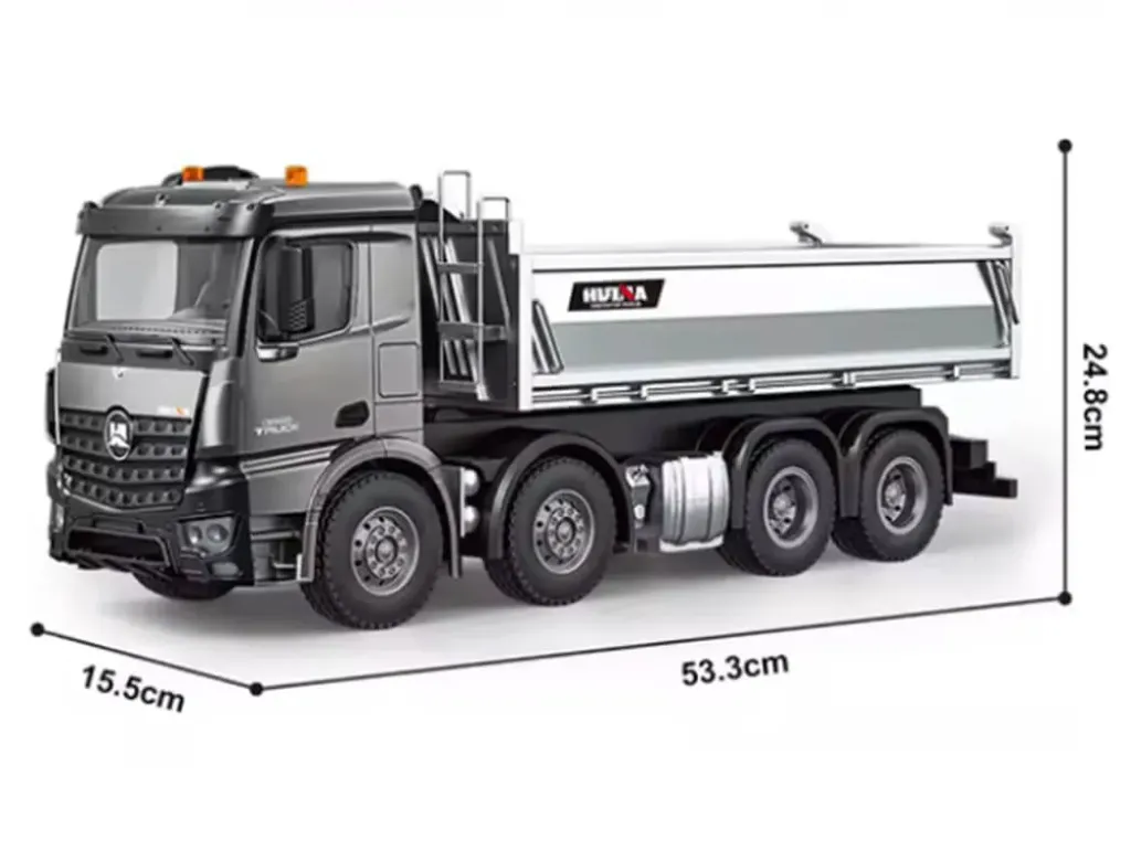 HUINA RC PRO TIPPER DUMPTRUCK 13CH 8-WHEEL WITH METAL BUCKET