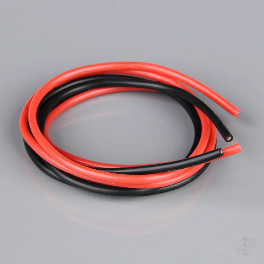 [RDNAC010146] Silicone wire 16awg 252strand 2ft/0.6m red-black - RDNAC010146