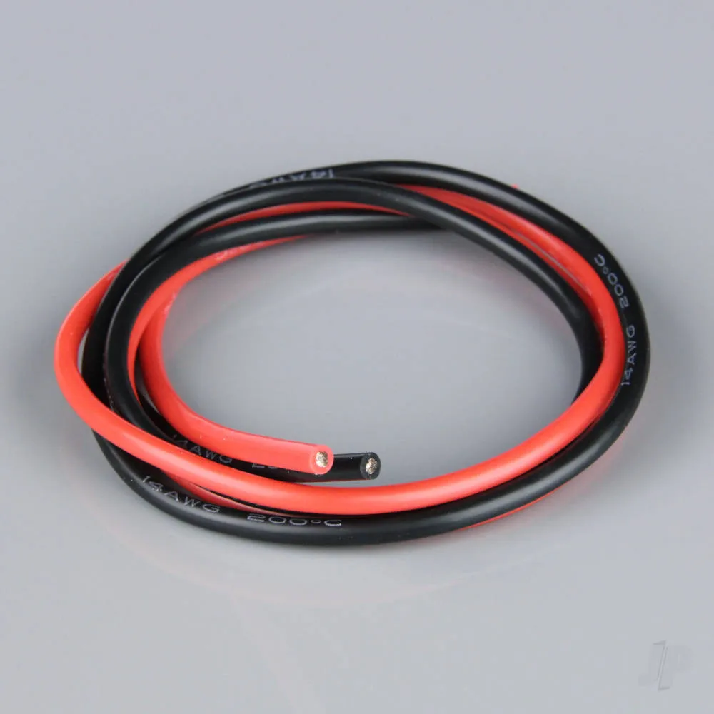 [RDNAC010145] Silicone wire 14awg 2ft/0.6m red-black - RDNAC010145